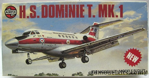 Airfix 1/72 HS-125 Dominie (DH-125 HS-125 Bae-125) Hawker, 03009-6 plastic model kit